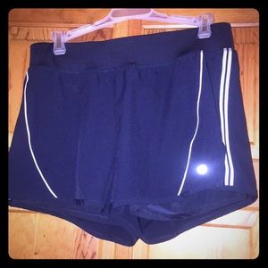 Avia navy blue striped athletic shorts